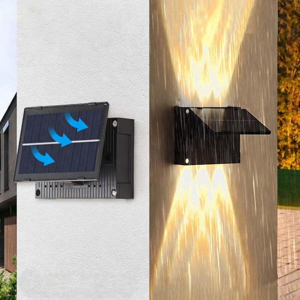 Lámpara solar exterior con 6 LED