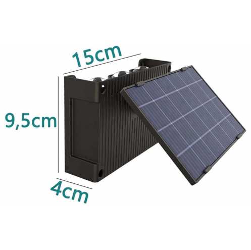 Lámpara solar exterior con 6 LED